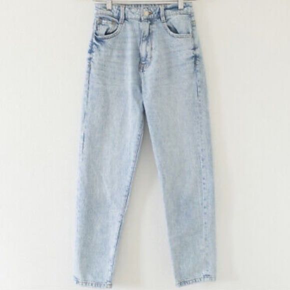 Zara Denim - ZARA light blue acid wash jeans